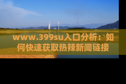 www.399su入口分析：如何快速获取热辣新闻链接