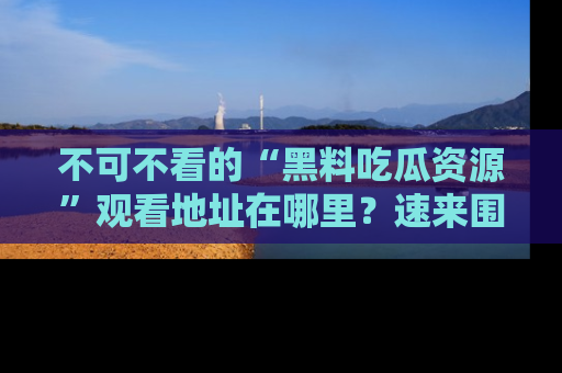 不可不看的“黑料吃瓜资源”观看地址在哪里？速来围观吧！