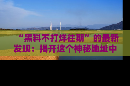“黑料不打烊往期”的最新发现：揭开这个神秘地址中的爆笑黑料面纱