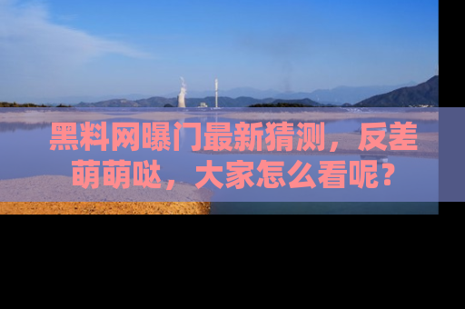 黑料网曝门最新猜测，反差萌萌哒，大家怎么看呢？