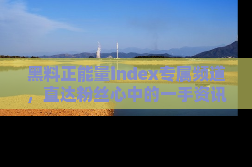 黑料正能量index专属频道，直达粉丝心中的一手资讯！