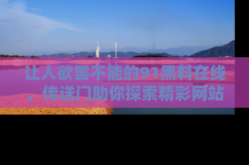 让人欲罢不能的91黑料在线，传送门助你探索精彩网站内幕！