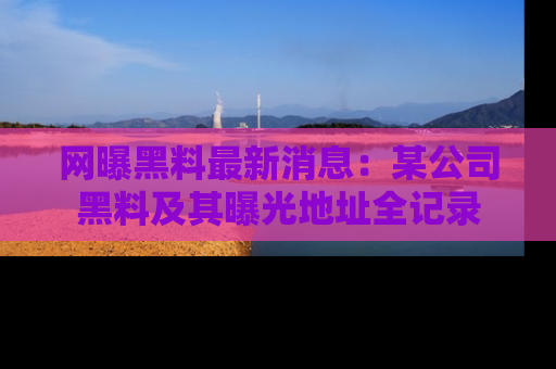 网曝黑料最新消息:某公司黑料及其曝光地址全记录