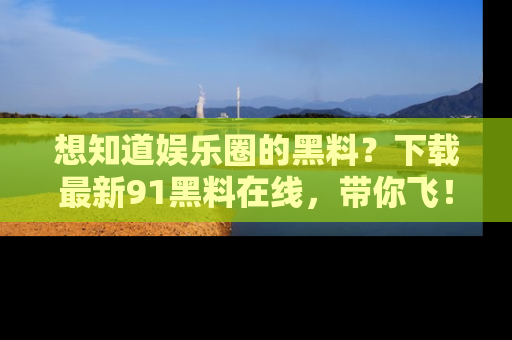 想知道娱乐圈的黑料？下载最新91黑料在线，带你飞！