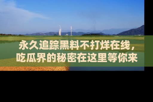 永久追踪黑料不打烊在线，吃瓜界的秘密在这里等你来发现！