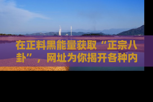 在正料黑能量获取“正宗八卦”,网址为你揭开各种内幕故事!