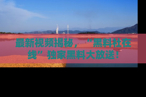 最新视频揭秘,“黑料社在线”独家黑料大放送!